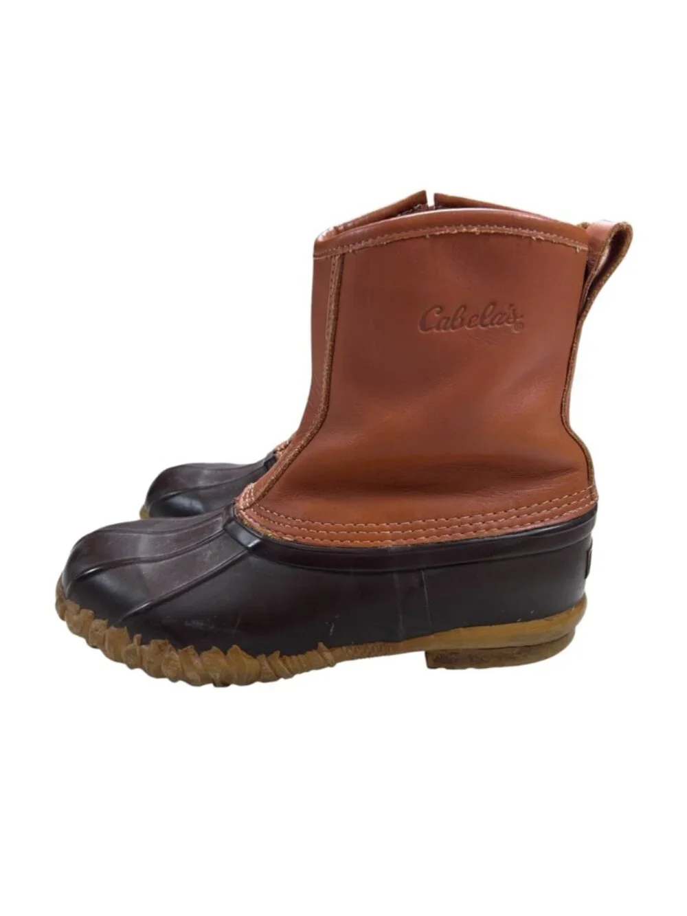 Cabela’s Steel Shank Insultaed Duck Boot 8 Women Brown Outdoors Rainboot